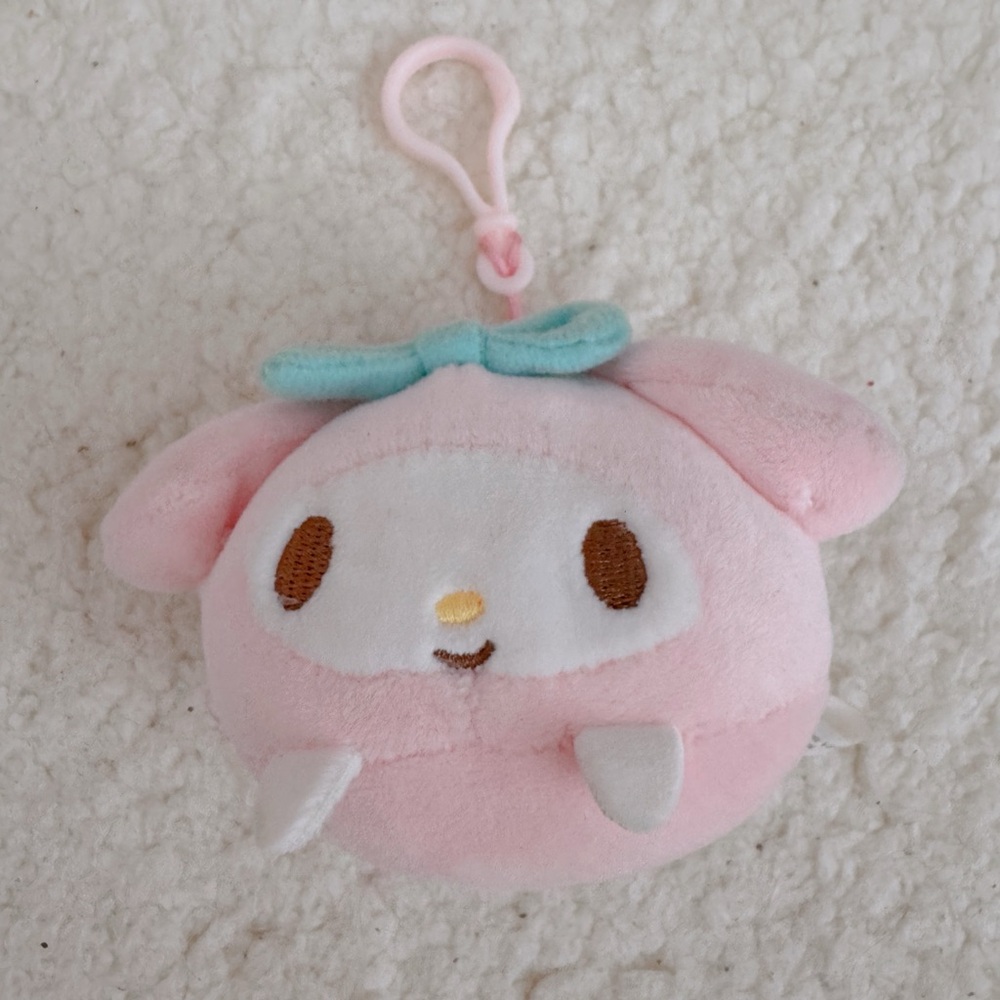 My Melody Squishy Stress Ball Reliever Mochi Plush Keychain